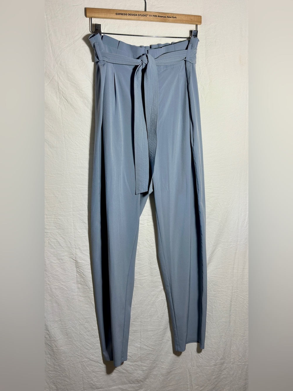 Athleta Slate Blue Tie-Waist Chinos